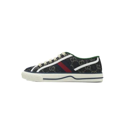 EM Sneakers Gucci Tennis 1977 Denim GG Print 01