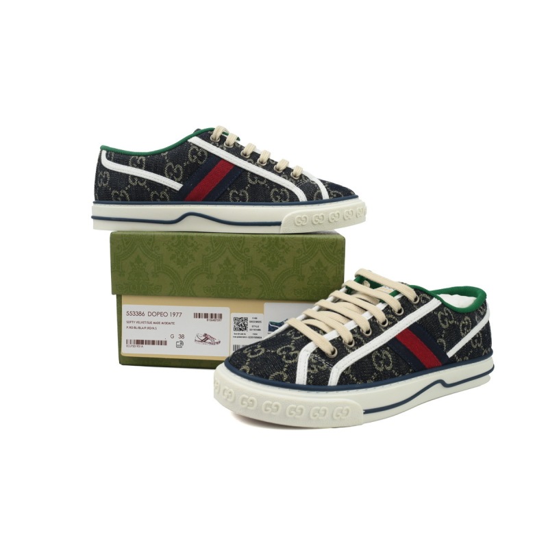 EM Sneakers Gucci Tennis 1977 Denim GG Print
