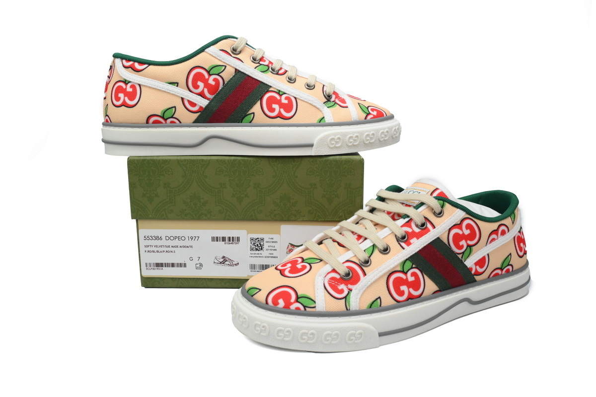 EM Sneakers Gucci Tennis 1977 GG Apple Print