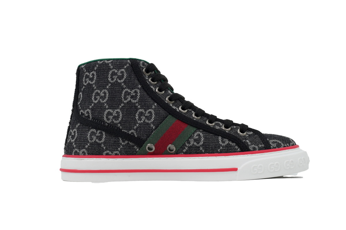 EM Sneakers Gucci Tennis 1977 GG High Top Black