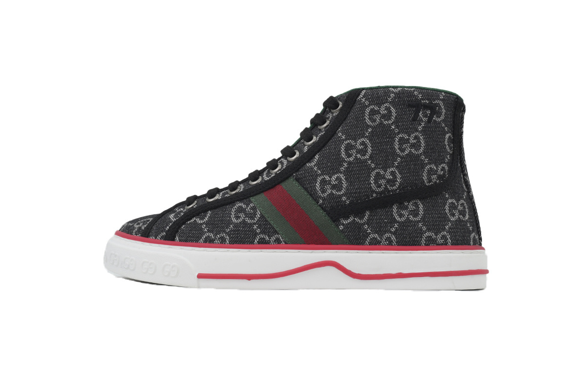 EM Sneakers Gucci Tennis 1977 GG High Top Black