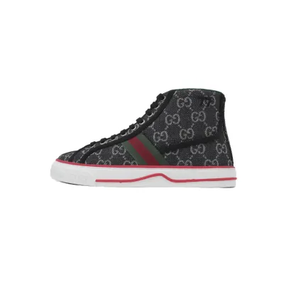 EM Sneakers Gucci Tennis 1977 GG High Top Black 01