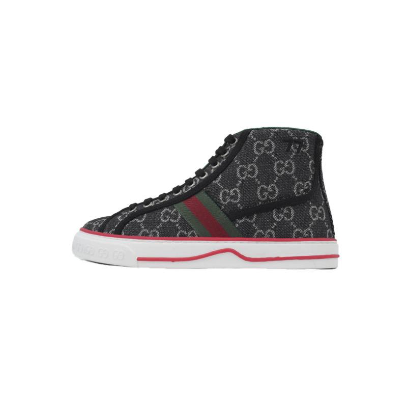 EM Sneakers Gucci Tennis 1977 GG High Top Black