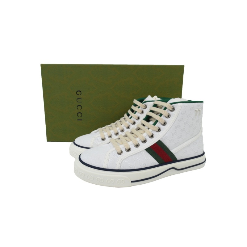 EM Sneakers Gucci Tennis 1977 GG High Top White