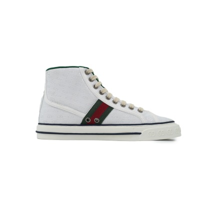 EM Sneakers Gucci Tennis 1977 GG High Top White 02