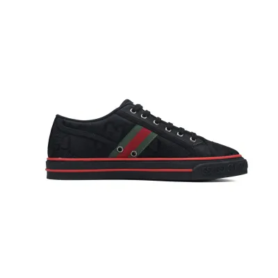 EM Sneakers Gucci Tennis 1977 GG Logo Black 02