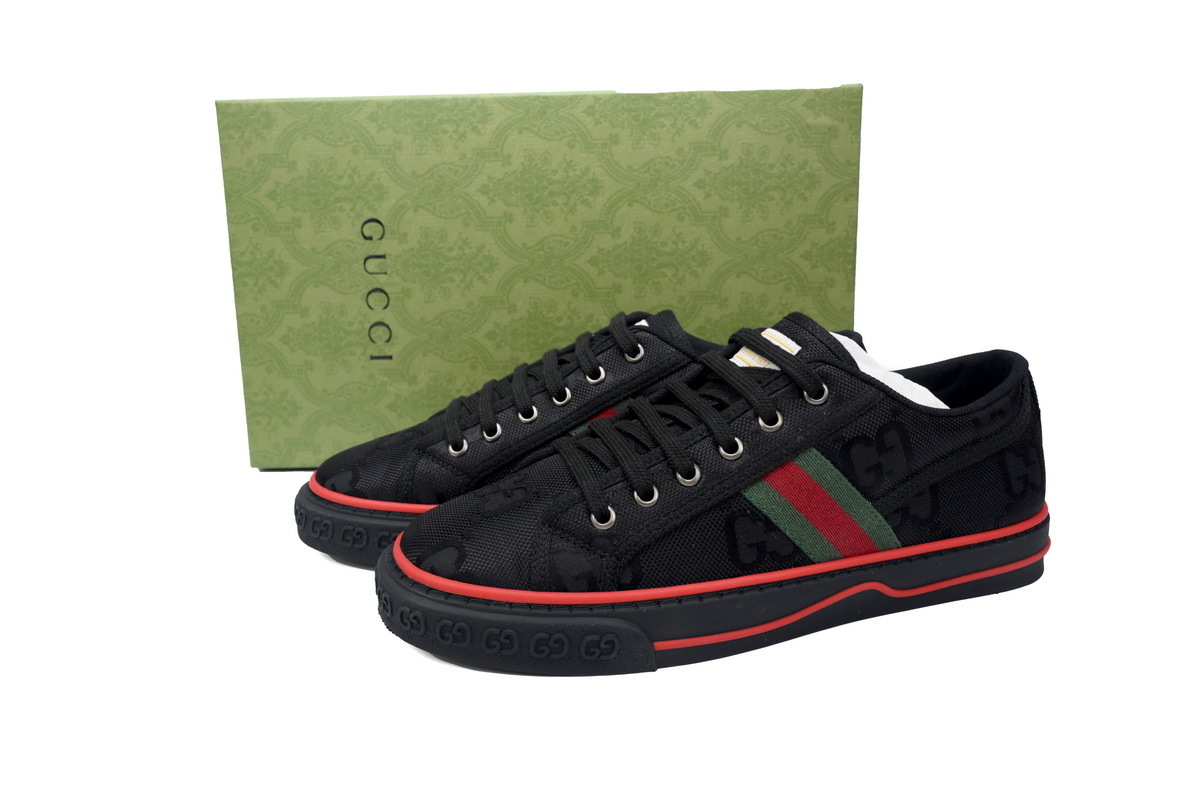 EM Sneakers Gucci Tennis 1977 GG Logo Black