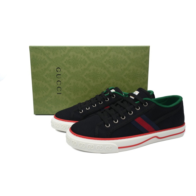 EM Sneakers Gucci Tennis 1977 GG Logo Black Cotton