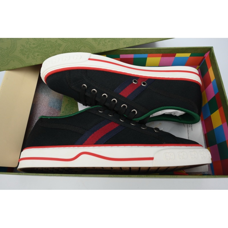 EM Sneakers Gucci Tennis 1977 GG Logo Black Cotton