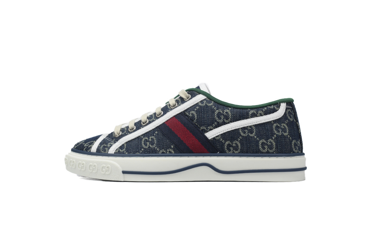 EM Sneakers Gucci Tennis 1977 GG Logo Denim GG Print