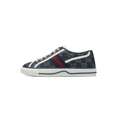 EM Sneakers Gucci Tennis 1977 GG Logo Denim GG Print 01