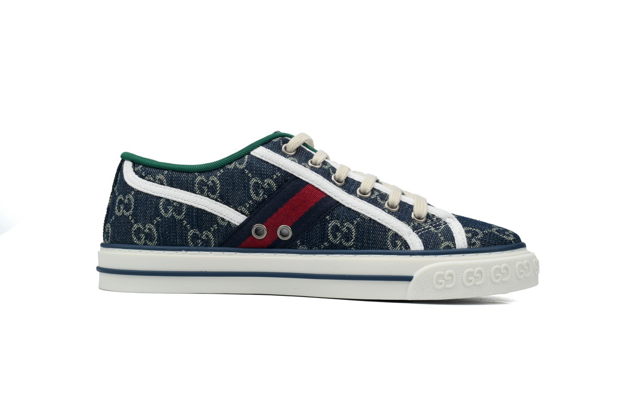 EM Sneakers Gucci Tennis 1977 GG Logo Denim GG Print