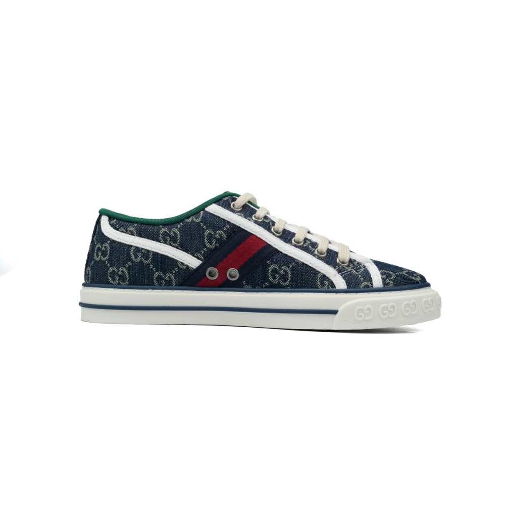 EM Sneakers Gucci Tennis 1977 GG Logo Denim GG Print