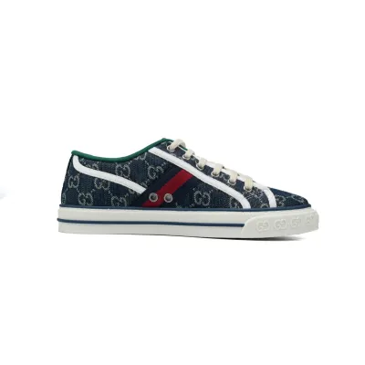 EM Sneakers Gucci Tennis 1977 GG Logo Denim GG Print 02