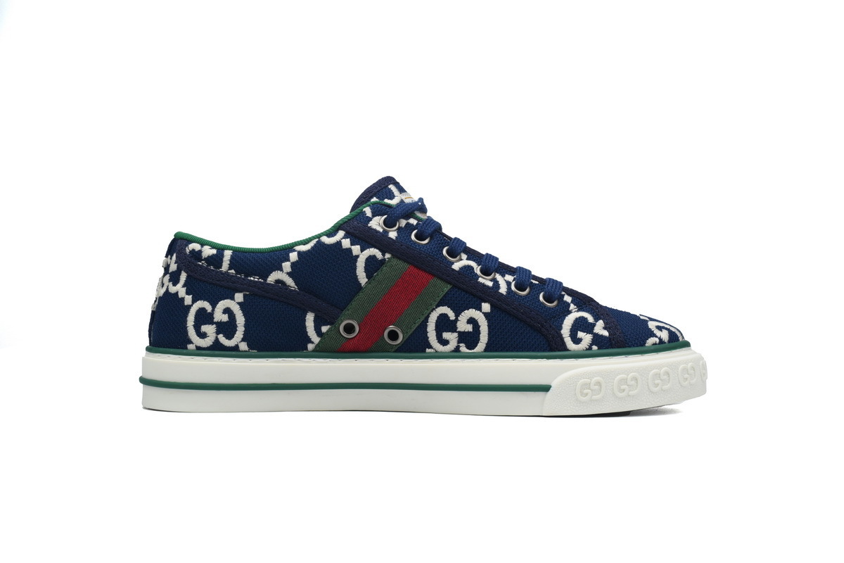 EM Sneakers Gucci Tennis 1977 GG Logo Ink Blue
