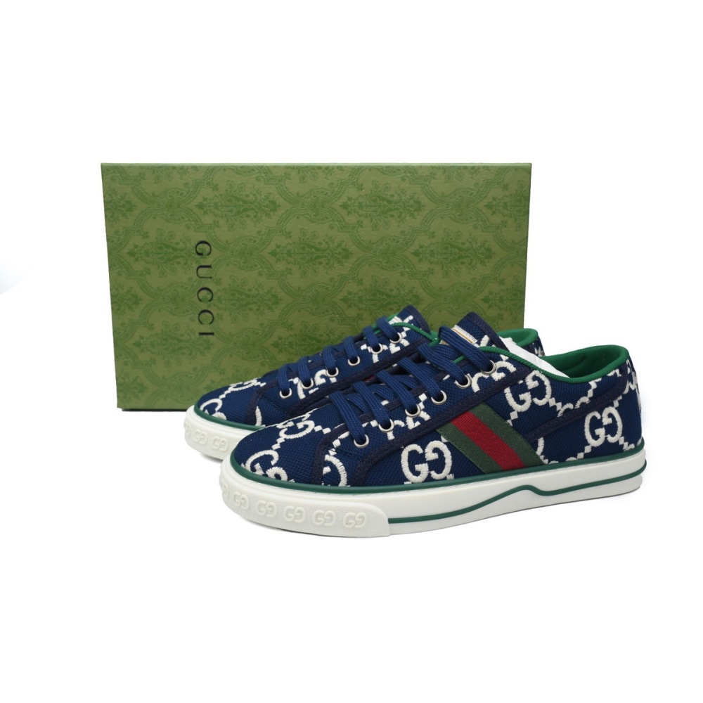 EM Sneakers Gucci Tennis 1977 GG Logo Ink Blue