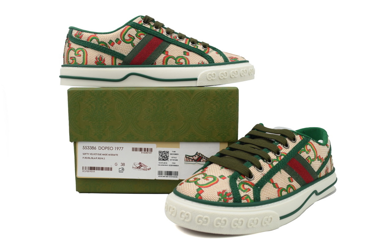 EM Sneakers Gucci Tennis 1977 GG Logo Multicolor
