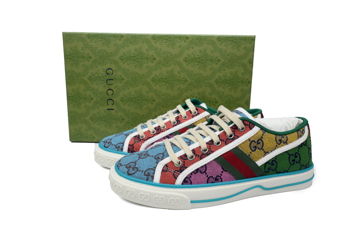 EM Sneakers Gucci Tennis 1977 GG Logo Multi Color