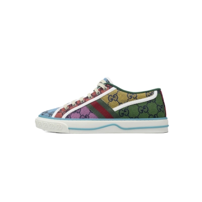 EM Sneakers Gucci Tennis 1977 GG Logo Multi Color 01