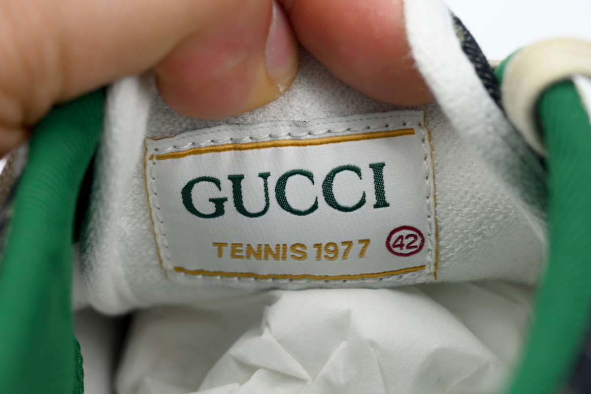 EM Sneakers Gucci Tennis 1977 GG Logo Navy Red Monogram Web