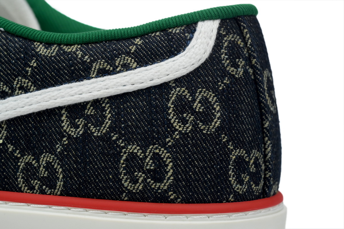 EM Sneakers Gucci Tennis 1977 GG Logo Navy Red Monogram Web