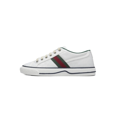 EM Sneakers Gucci Tennis 1977 GG Logo White 01
