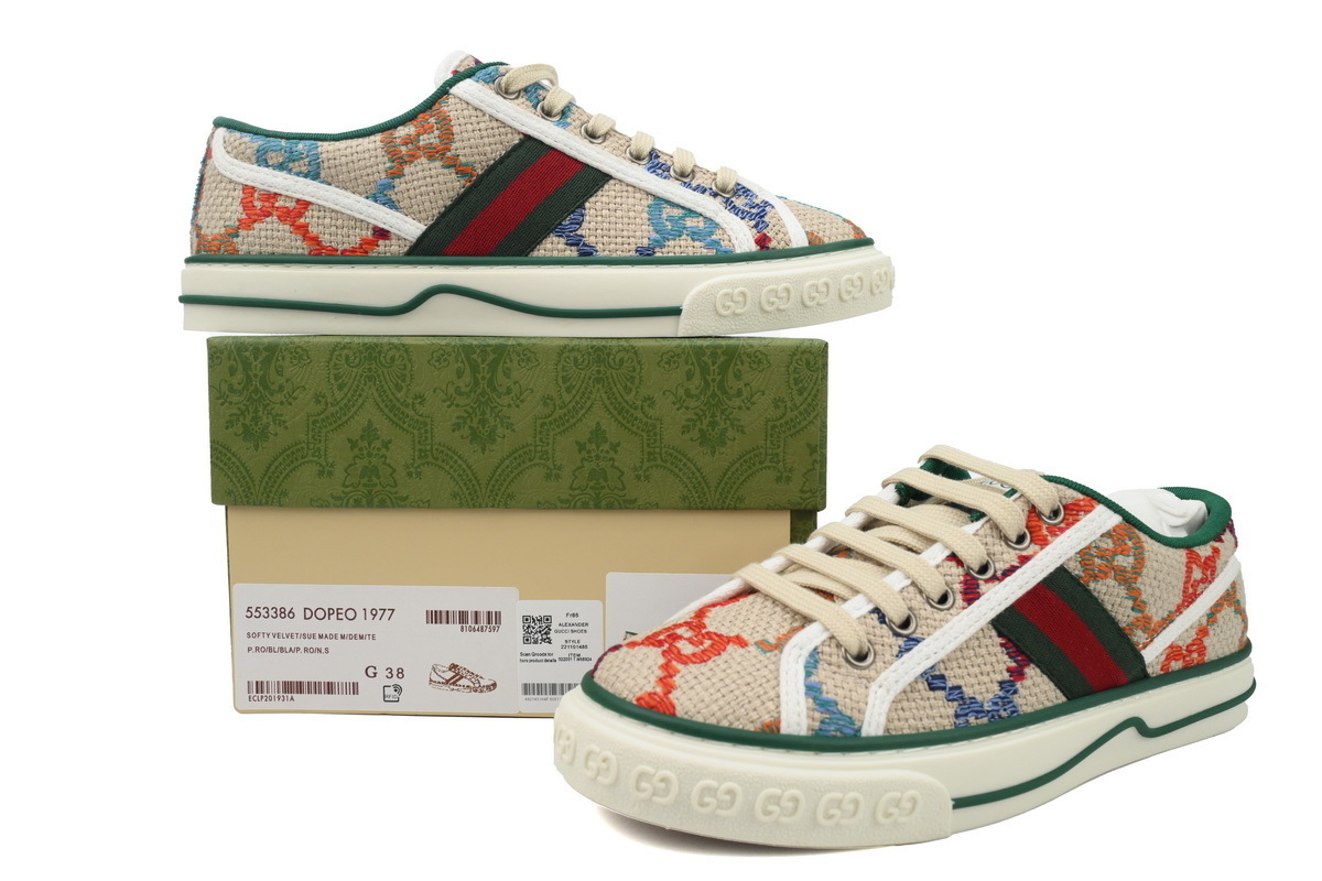 EM Sneakers Gucci Tennis 1977 GG Logo Multi