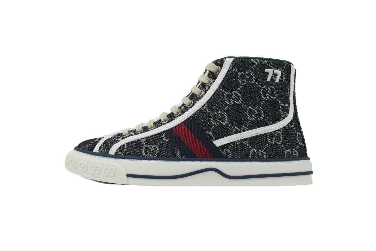 EM Sneakers Gucci Tennis 1977 High Top Sneaker Blue