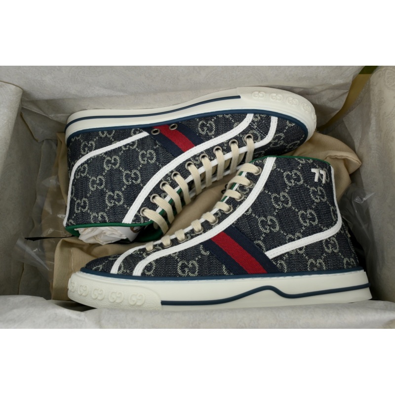 EM Sneakers Gucci Tennis 1977 High Top Sneaker Blue