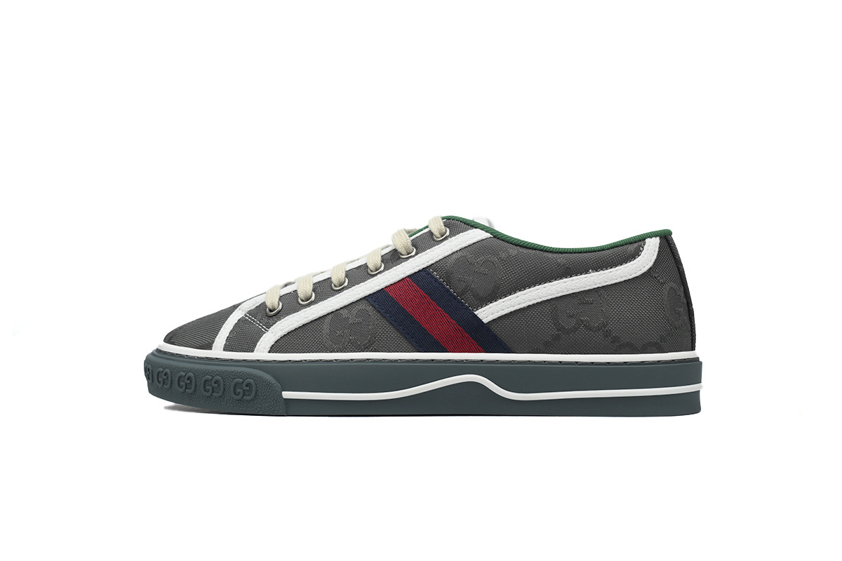 EM Sneakers Gucci Tennis 1977 Off The Grid Low ECONYL Dark Grey GG Blue Red White