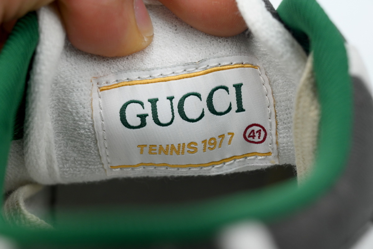 EM Sneakers Gucci Tennis 1977 Off The Grid Low ECONYL Dark Grey GG Blue Red White