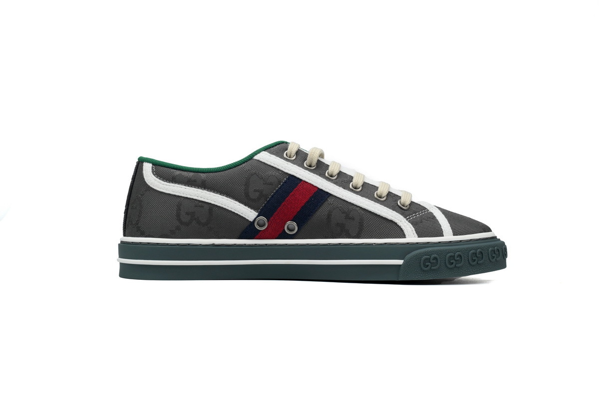 EM Sneakers Gucci Tennis 1977 Off The Grid Low ECONYL Dark Grey GG Blue Red White