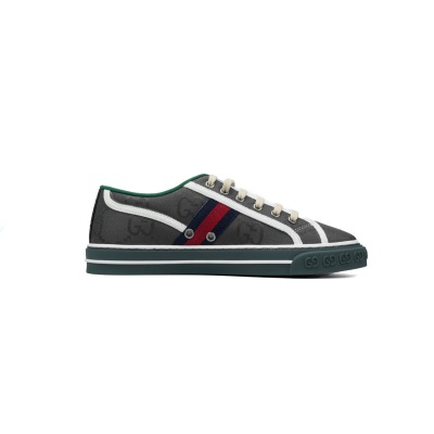 EM Sneakers Gucci Tennis 1977 Off The Grid Low ECONYL Dark Grey GG Blue Red White 02