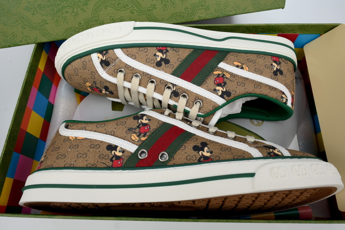 EM Sneakers Gucci Tennis 1977 x Disney GG Logo Mickey Mouse
