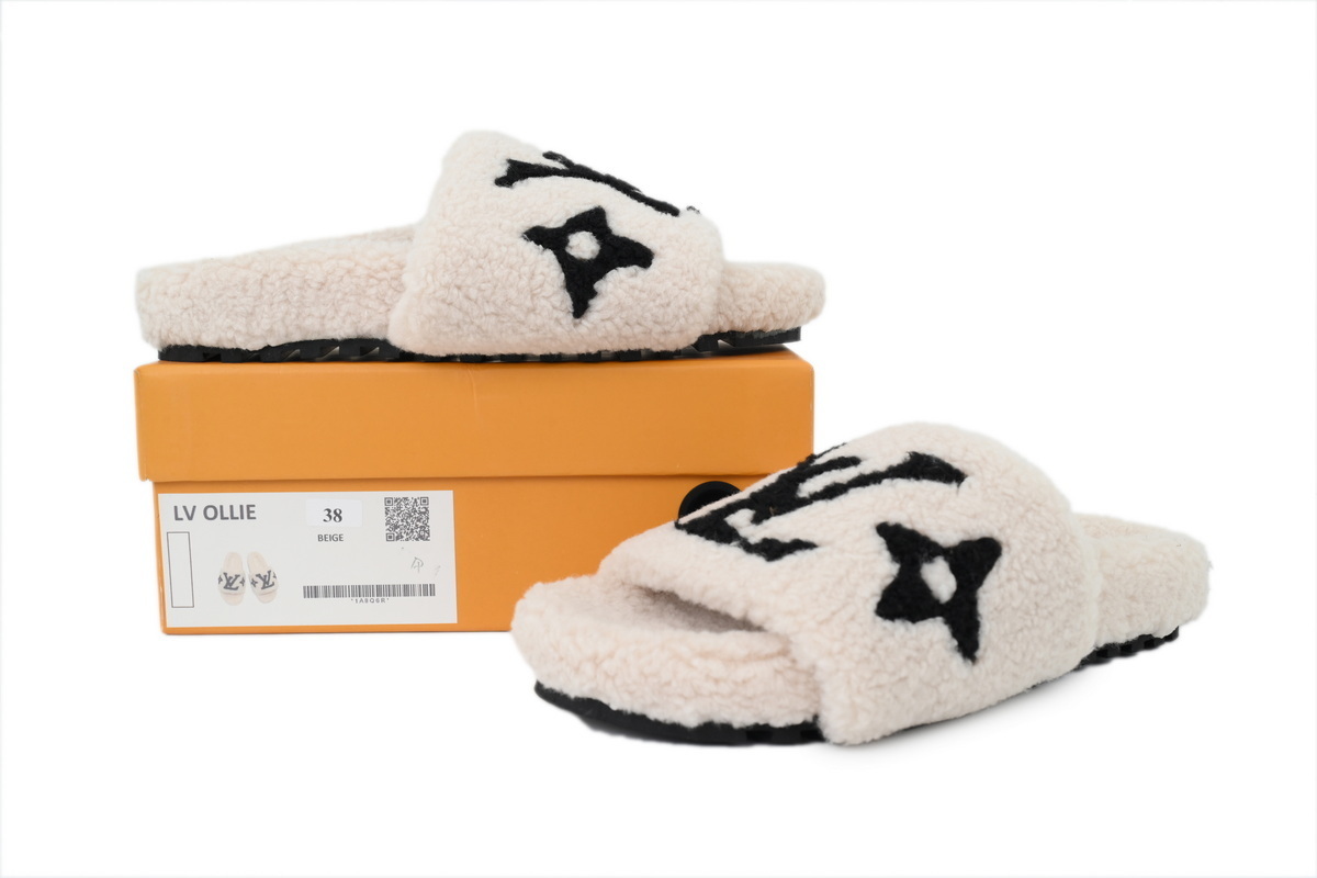 EM Sneakers Louis Vuitton LV Bom Dia Slipper Beige