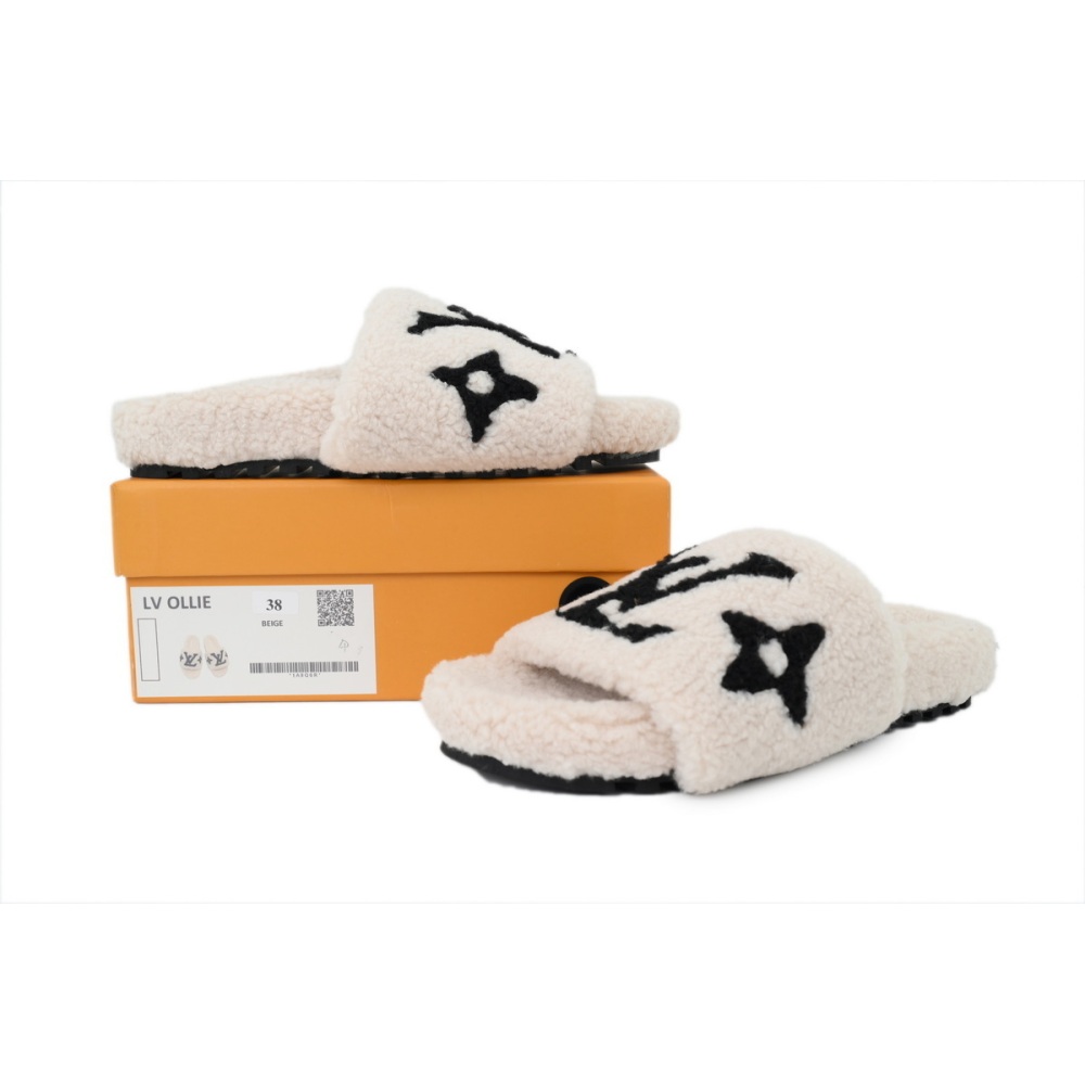 EM Sneakers Louis Vuitton LV Bom Dia Slipper Beige