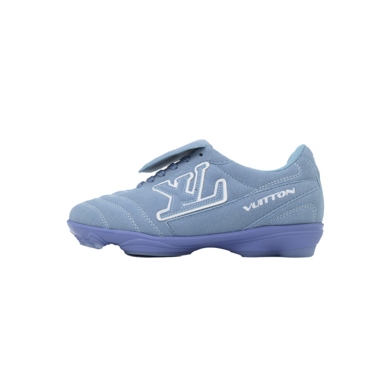 EM Sneakers Louis Vuitton LV Footprint Soccer Sneaker Sky Blue