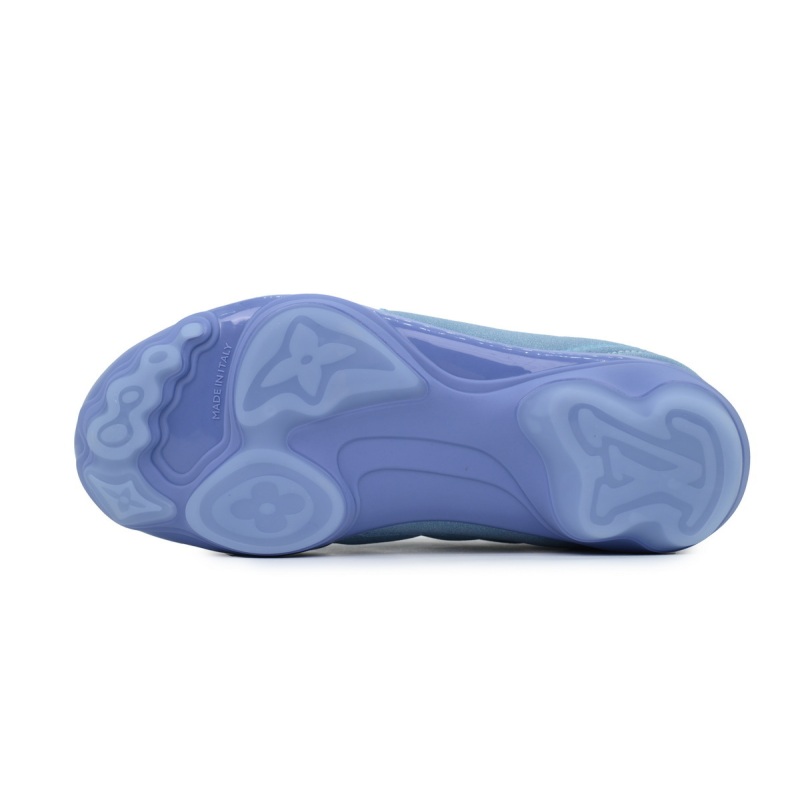 EM Sneakers Louis Vuitton LV Footprint Soccer Sneaker Sky Blue
