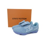 EM Sneakers Louis Vuitton LV Footprint Soccer Sneaker Sky Blue