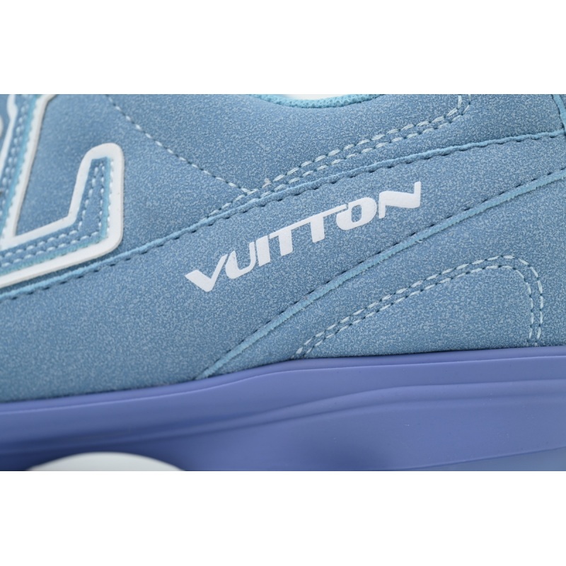 EM Sneakers Louis Vuitton LV Footprint Soccer Sneaker Sky Blue