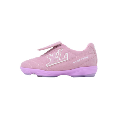 EM Sneakers Louis Vuitton LV Footprint Soccer Sneaker Pink 01