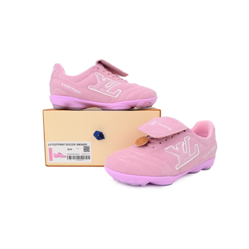 EM Sneakers Louis Vuitton LV Footprint Soccer Sneaker Pink