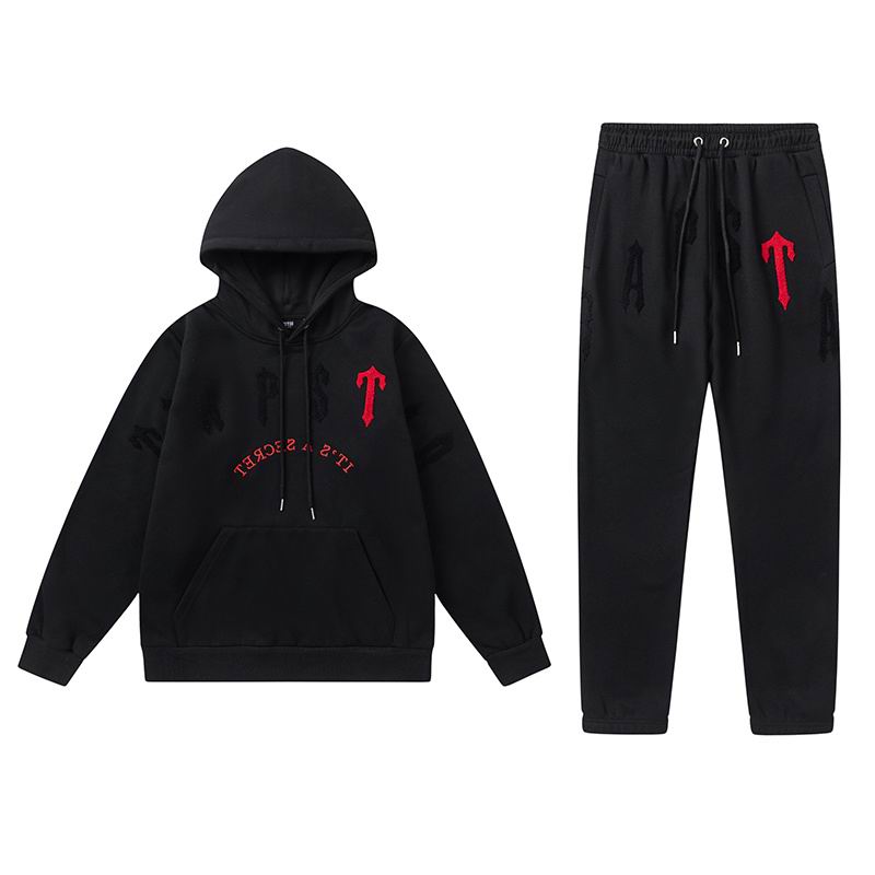 EM Sneakers Trapstar Hoodie & Sweatpant Sets 8889 Black