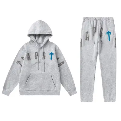 EM Sneakers Trapstar Hoodie & Sweatpant Sets 8890 Gray 01