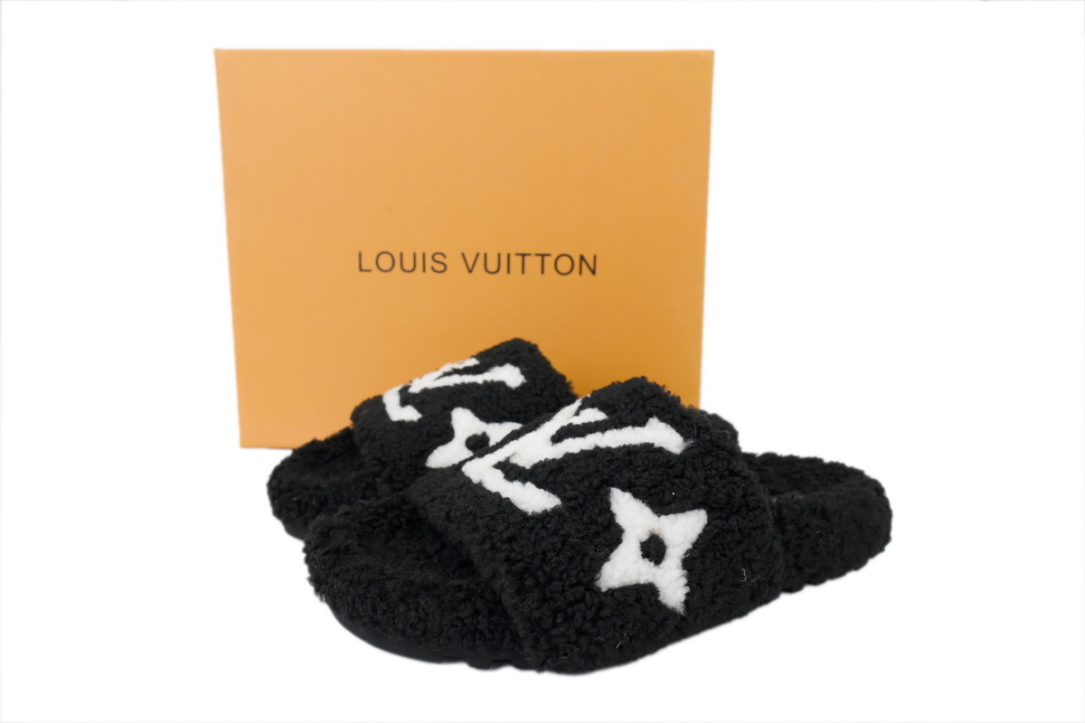EM Sneakers Louis Vuitton LV Bom Dia Slipper Black
