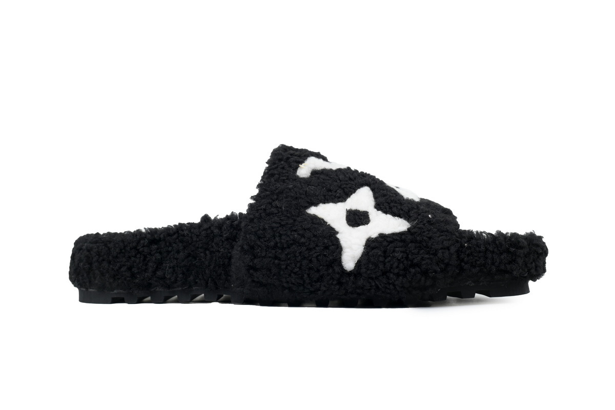 EM Sneakers Louis Vuitton LV Bom Dia Slipper Black