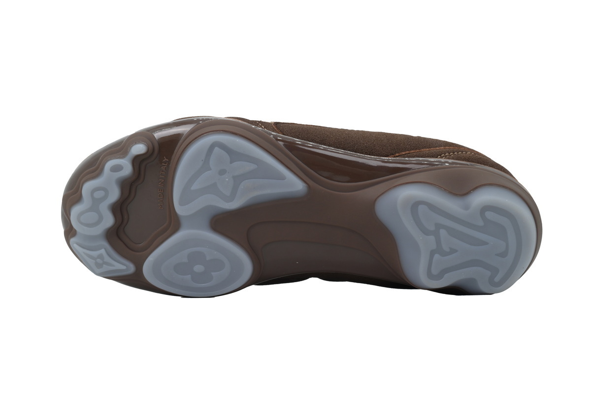 EM Sneakers Louis Vuitton LV Footprint Soccer Sneaker Turned Brown