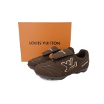 EM Sneakers Louis Vuitton LV Footprint Soccer Sneaker Turned Brown