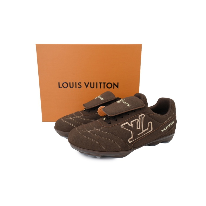 EM Sneakers Louis Vuitton LV Footprint Soccer Sneaker Turned Brown