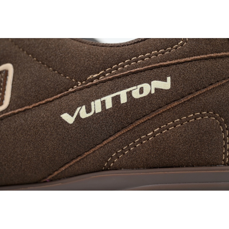 EM Sneakers Louis Vuitton LV Footprint Soccer Sneaker Turned Brown